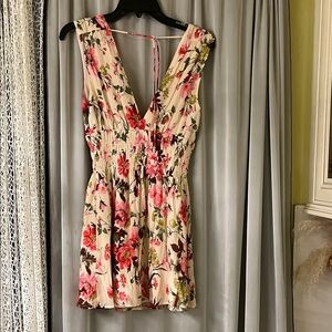 Abercrombie & Fitch Floral Mini Dress - Pink and Cream